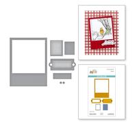Spellbinders Memory Frames Etched Dies from The Say Cheese Classic Pooh Collection in collaborazione con Simple Stories