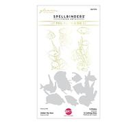 Spellbinders Sea Glimmer Hot Foil Set di piatti e fustelle della collezione The Seahorse Kisses by Dawn Woleslagle, Metal, ONE
