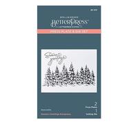 Spellbinders Seasons Greetings Evergreens - Set composto da piastra e fustelle della collezione natalizia More BetterPress