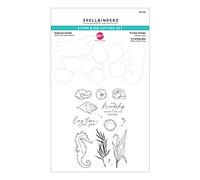Spellbinders Set di timbri e Fustelle da Giardino con Cavalluccio Marino della Collezione Kisses di Dawn Woleslagle, in Metallo, ONE
