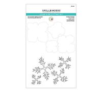 Spellbinders Set di timbri e fustelle trasparenti con cavolo e cavolo ornamentale della collezione Snow Garden di Susan Tierney-Cockburn