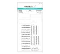 Spellbinders Set di timbri e fustelle trasparenti con fiocco di neve della collezione Bibi's Snowflakes di Bibi Cameron