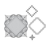 Spellbinders Shapeabilities Firenze Medaglione Die, in Metallo, Colore: Marrone