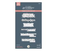 Spellbinders Summer Solstice Garden Sentiments BetterPress - Set composto da piastra e fustelle della collezione Summer Solstice Garden di Susan Tierney-Cockburn