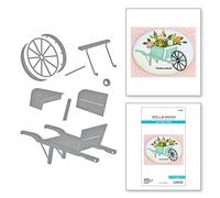 Spellbinders The Country Garden Collection by Annie Williams, Metal One, fustella incisa a forma di carriola