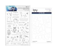 Spellbinders Timbri e fustelle Woodland Wildlife di Simon Hurley, metallo, One