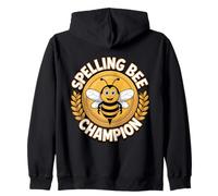 Spelling Bee Champion Insegnante Studente Contest Coach Felpa con Cappuccio