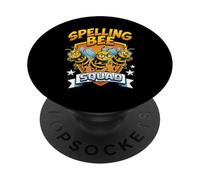 Spelling Bee Squad Cute Bees School Competition Team PopSockets PopGrip Adesivo