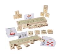 Spelling Game Set - Interactive Sand Learning Toy, Educational Word Spelling Game for Kids, Boys and Girls | Includes Cards, Home, School, Preschool, Travel, Camping, Birthday, Holiday, Pa