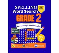 Spelling Word Search Grade 2: Fun Spelling Practice Puzzles for Kids Ages 7 - 8