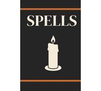 Spells: Halloween Decorative CHUNKY 6 x 9 Hardcover Book for Tiered Tray, Shelf, and Coffee Table Decor