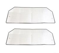 Spelonify Copertura per condizionatore d'aria esterna con isolamento in foglio di alluminio, protezione dal sole per condensatore AC, resistente alle intemperie, argento, confezione da 2 (110 x 45 cm)