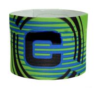 Spelonify Fascia da braccio regolabile da capitano di calcio, per capitano della squadra, in nylon elastico, accessorio sportivo, rosso, blu, verde, arancione, nero, 31 x 6,5 cm (verde)