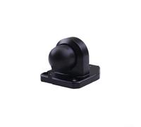 Spelonify Fermaporta in acciaio inox, resistente, in silicone, anti collisione, in acciaio inox 304, limitatore per porta paraurti in gomma (nero corto)