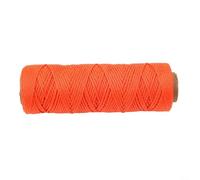 Spelonify Filo di nylon intrecciato da 1 mm per attrezzi da giardino e muratura, 150 m, arancione fluorescente, alta visibilità, per livellare le corde
