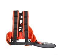 Spelonify Imbracatura per zaino resistente per decespugliatore, doppia tracolla per mangiatore e tosaerba, cintura di supporto in PVC ispessita allargata con cuscinetto confortevole, giallo/nero