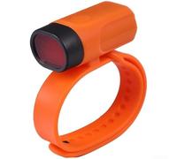 Spelonify Luce da polso ricaricabile, lampada da caviglia a LED per corsa, faro di sicurezza montato su casco, impermeabile per jogging con ricarica USB e flash regolabile (E)