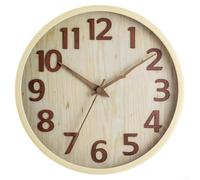 Spelonify Orologio da parete silenzioso da 30 cm, funzionamento a batteria, rotondo, senza ticchettio, al quarzo, con numeri grandi, per soggiorno, camera da letto, cucina, arredamento