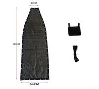 Spelonify Panno di ricambio nero e grigio per sedia a dondolo sospesa in textilene, 64 x 197 x 23 cm, per giardino all'aperto, con corda e borsa laterale (1 pezzo con tasche)