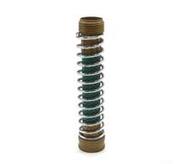 Spelonify Prolunga per tubo da giardino resistente, 17,8 cm, confezione da 2 adattatori in ottone con protezione a molla a spirale, raccordo da 3/4 pollici per innaffiare piante, lavaggio auto pulizia