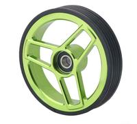 Spelonify Ruote di ricambio, 68 mm di larghezza, pulegge in lega di alluminio per cuscinetti ruote con anello in gomma liscia spessa, pieghevole, guida deragliatore per bici, resistente all'usura