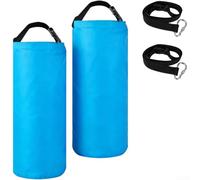 Spelonify Sacca per ombrellone da spiaggia in tessuto Oxford, con coulisse, per ombrellone, borsa per pesi per ombrellone, porta sabbia da esterno, portatile, per stabilizzatore (blu, 2 pezzi)