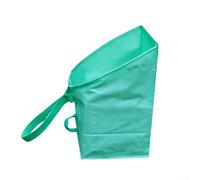 Spelonify Sacco per rifiuti da giardino resistente, riutilizzabile, con manico, per raccolta di foglie, 100 l, portatile, pieghevole (150 L)