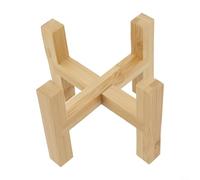 Spelonify Scaffale angolare per piante in legno, per interni, per bonsai, piccolo vaso da giardino, espositore decorativo per piante, tavolo multi livello, scaffale portaoggetti per vivaio (S)