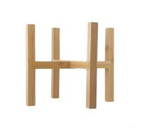 Spelonify Scaffale angolare per piante in legno, per interni, per bonsai, piccolo vaso da giardino, espositore decorativo per piante, tavolo multi livello, scaffale portaoggetti per vivaio (L)