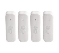 Spelonify Sensore intelligente di temperatura e umidità per Tuya, dispositivo di monitoraggio del clima interno in tempo reale con vigilanti, compatibile con Alexa e casa, confezione da 2 (4 pezzi)