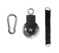 Spelonify Sistema di puleggia silenziosa in nylon con rotazione resistente, attacco pulldown lat, attrezzatura per palestra domestica, attrezzatura fitness fai da te e trainer funzionale (alluminio