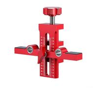 Spelonify Strumento di installazione dell'armadio a doppio foro con scala ottica per allineamento di precisione della porta si adatta a spessore del pannello da 8 mm a 40 mm per più stili di armadio