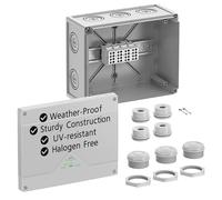 Spelsberg Abox HA 250 - Scatola di derivazione professionale IP54/IP66 con terminali di linea principale montati su guida standard, certificazione DLG, punti di fissaggio interni per interni ed