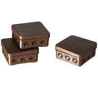 Spelsberg Scatola di Derivazione 2K-12-L/br Vuota Marrone Rosso per Montaggio a Parete/Soffitto (3 Pezzi), AK3-AT1-GL-M-X