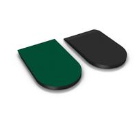 Spenco RX Heel Cushions - Shock-Absorbing Inserts for Heel Pain Relief | Tapered Edge for Comfortable Fit | Antimicrobial Fabric to Prevent Blisters | 1 Pair Included- Größe Large