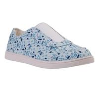 Spenco Sneaker Donna Santa Maria Canvas, Motivo floreale bianco., 38.5 EU Larga