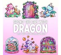 Spend the Day with Dragon: Bold and Easy Coloring Book for Adults and Teens Featuring Cute Dragons, Cozy Objects, and Simple Fantasy Art for Relaxation
