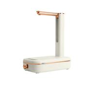 Spender d'Acqua Elettrico Ricaricabile via USB - BPA-Free & In Contatto con Alimenti, Pompa a 3 Livelli di Portata per Camping/Minicamper/Casa/Ufficio, Batteria 800 mAh (Bianco)