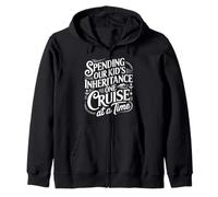 Spending Our Kid's Inheritance One Cruise At A Time ||- Felpa con Cappuccio