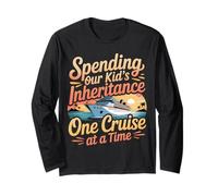 Spending Our Kid's Inheritance One Cruise At A Time - Maglia a Manica