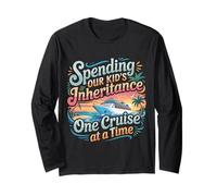 Spending Our Kid's Inheritance One Cruise At A Time - Maglia a Manica