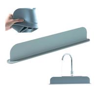 Spending Splash Guard, 19.3x3.4 Scaccia in silicone lavello Guard, acqua non slittata con base di aspirazione, riutilizzabile dietro rubinetto per cucina ..