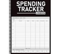 Spending Tracker Log Book: 12 Months of Weekly Spending Logs with Category Breakdown, Budget vs Actual Comparison, Yearly Overview, Income Log | 8.5 x 11 | 120 Pages