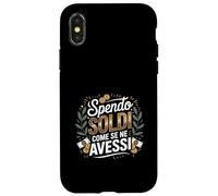 spendo soldi come se ne avessi shopping festa Custodia per iPhone X/XS