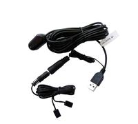SPENFiLY Kit ripetitore IR esteso cavo -3 m ripetitore a infrarossi TV telecomando Extender cavo con trasferimento USB (controllo 2 dispositivi)