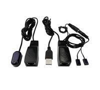 SPENFiLY Sistema di ripetitore a infrarossi Ethernet per cavo Ethernet Cat6/Cat5e/Cat8 estensore telecomando IR TV set top box infrarossi a RJ45 elettrodomestici (controllo 2 dispositivi)
