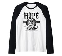 Speranza Ancora dell'anima Gesù Cristo Ebrei 6:19 Maglia con Maniche Raglan