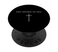 Speranza Ancora La Croce dell'Anima - Religioso Cristiano Minimalista PopSockets PopGrip Adesivo