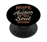 Speranza Ancore L'anima Ebrei 6 19 - Vintage Christian PopSockets PopGrip Adesivo