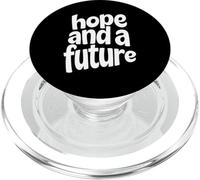 Speranza e un futuro cristiano Gesù Fede Adorazione Croce PopSockets PopGrip per MagSafe